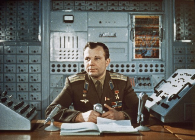 Mandatory Credit: Photo by Sovfoto/Universal Images Group/REX/Shutterstock (3830567a) Yuri Gagarin during a television broadcast in the early 1960's (after his flight). VARIOUS