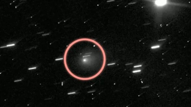 An image of the interstellar invader Comet 3I/ATLAS as seen by Hubble (Image credit: NASA/ ESA/Hubble)